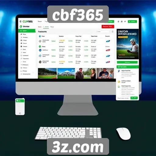 Análise da interface do site cbf365